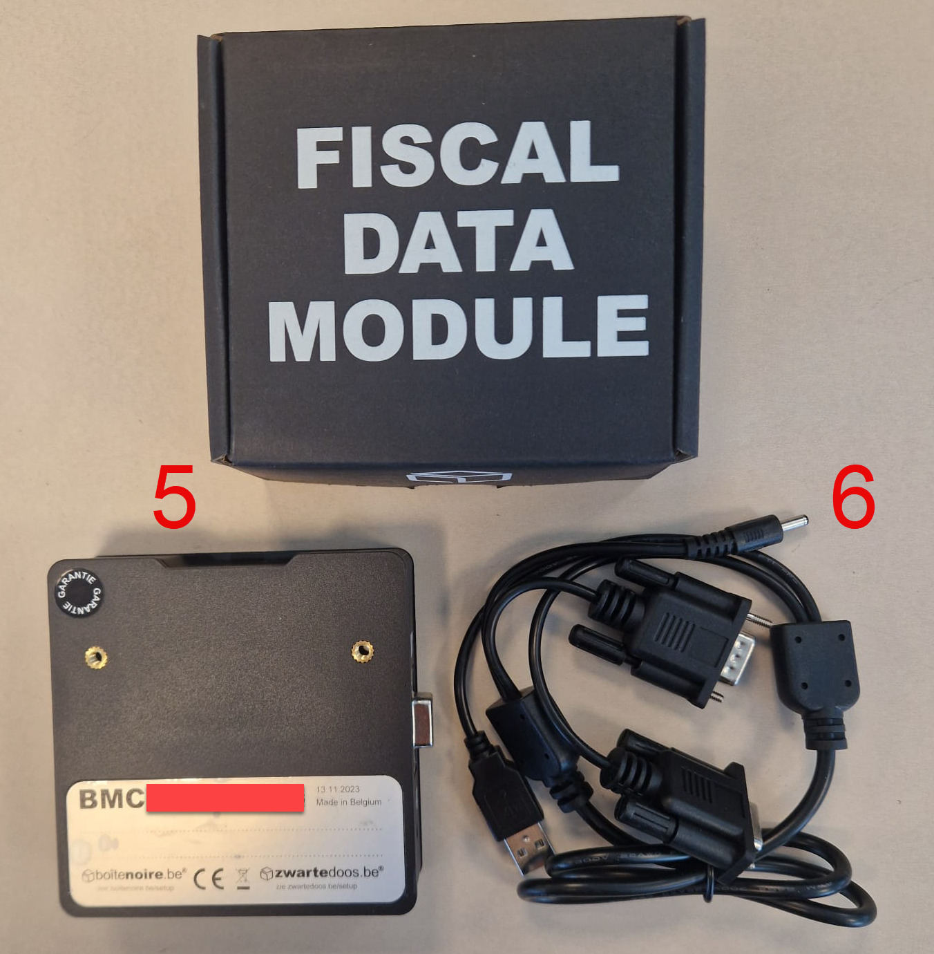 The fiscal data module with cable